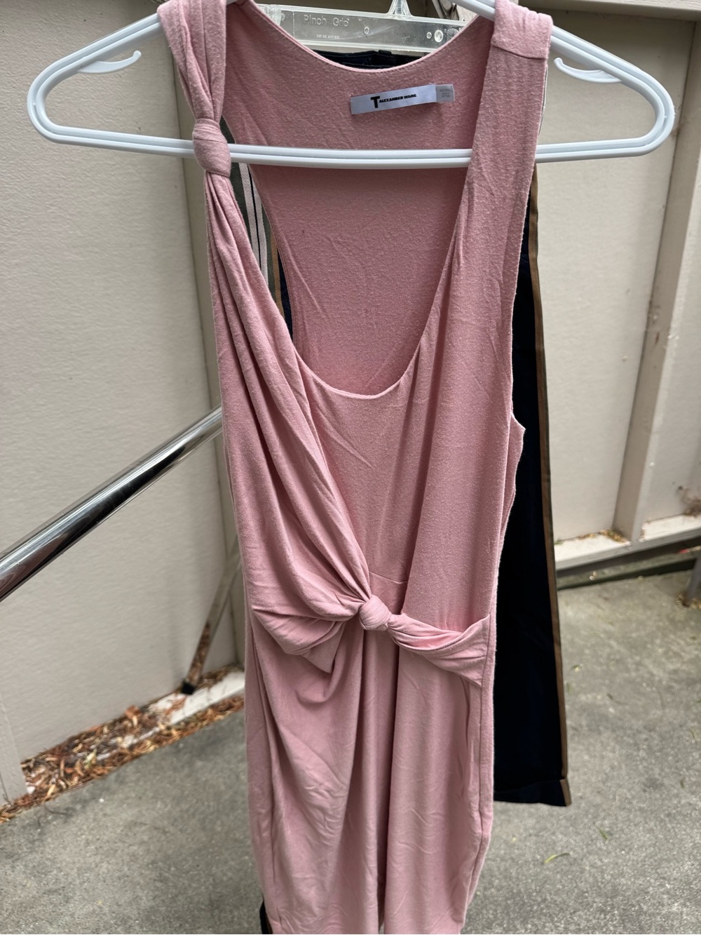 They Alexander Wang Light Pink Knit Tank dress